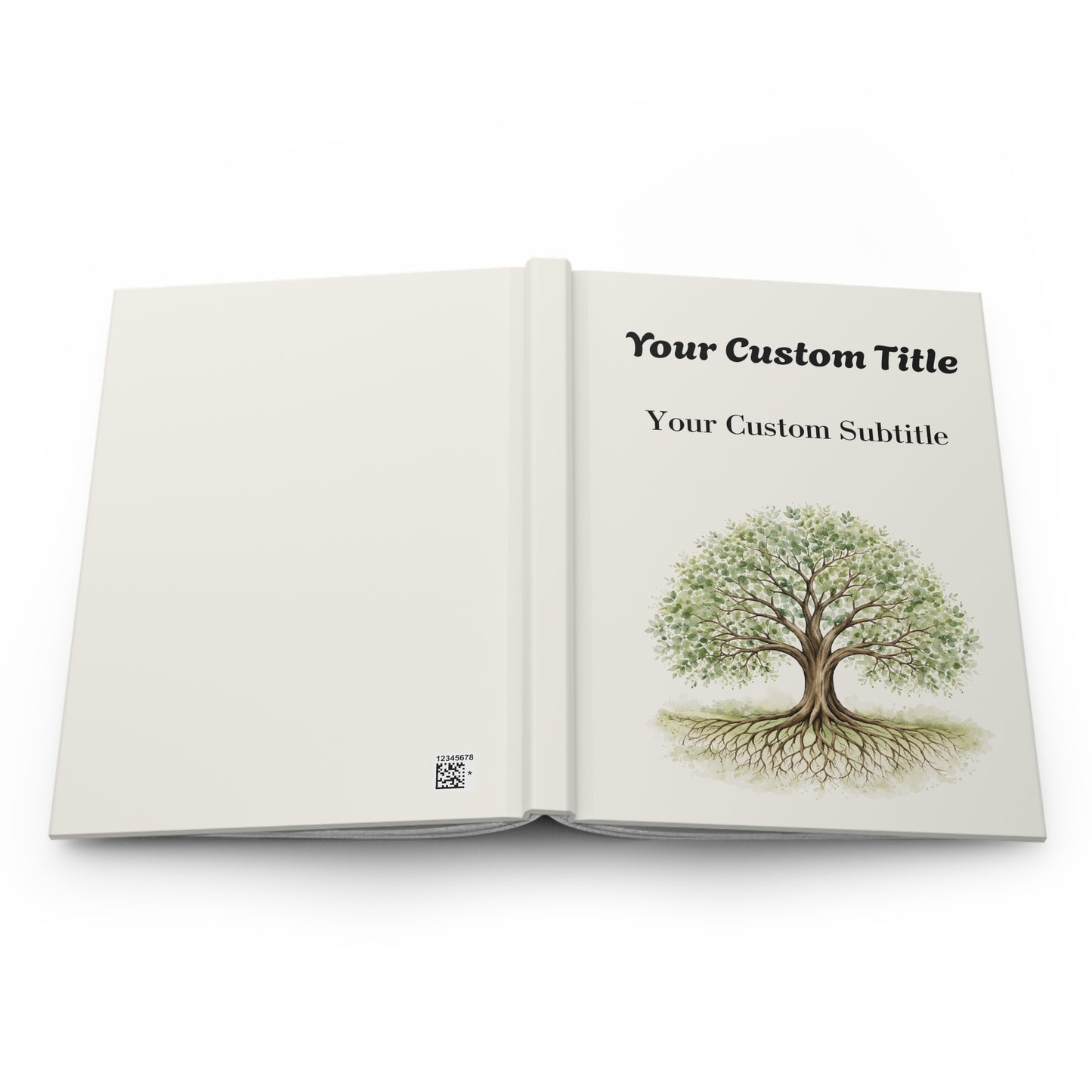 Custom Tree of Life Guest Book with with Blank Lined Pages, 5" × 7"