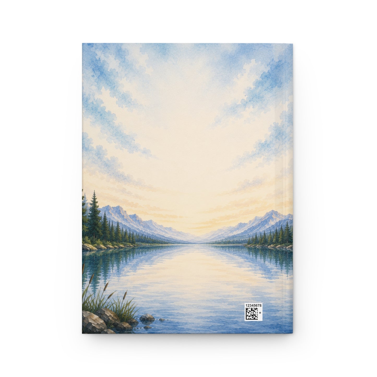 Custom Fishing Guest Book with Blank Lined Pages, 5" × 7"