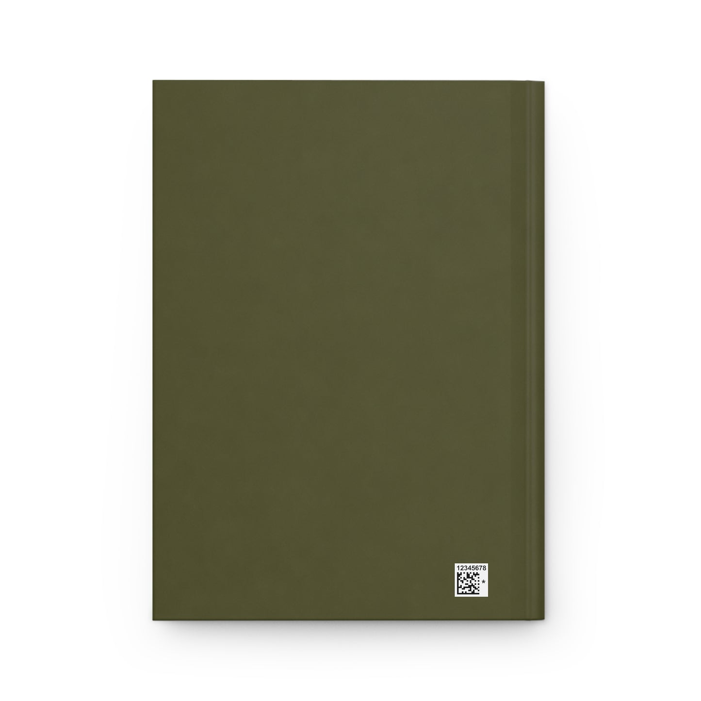 Olive Green Baby Shower Guest Book with Blank Lined Pages, 5" × 7"