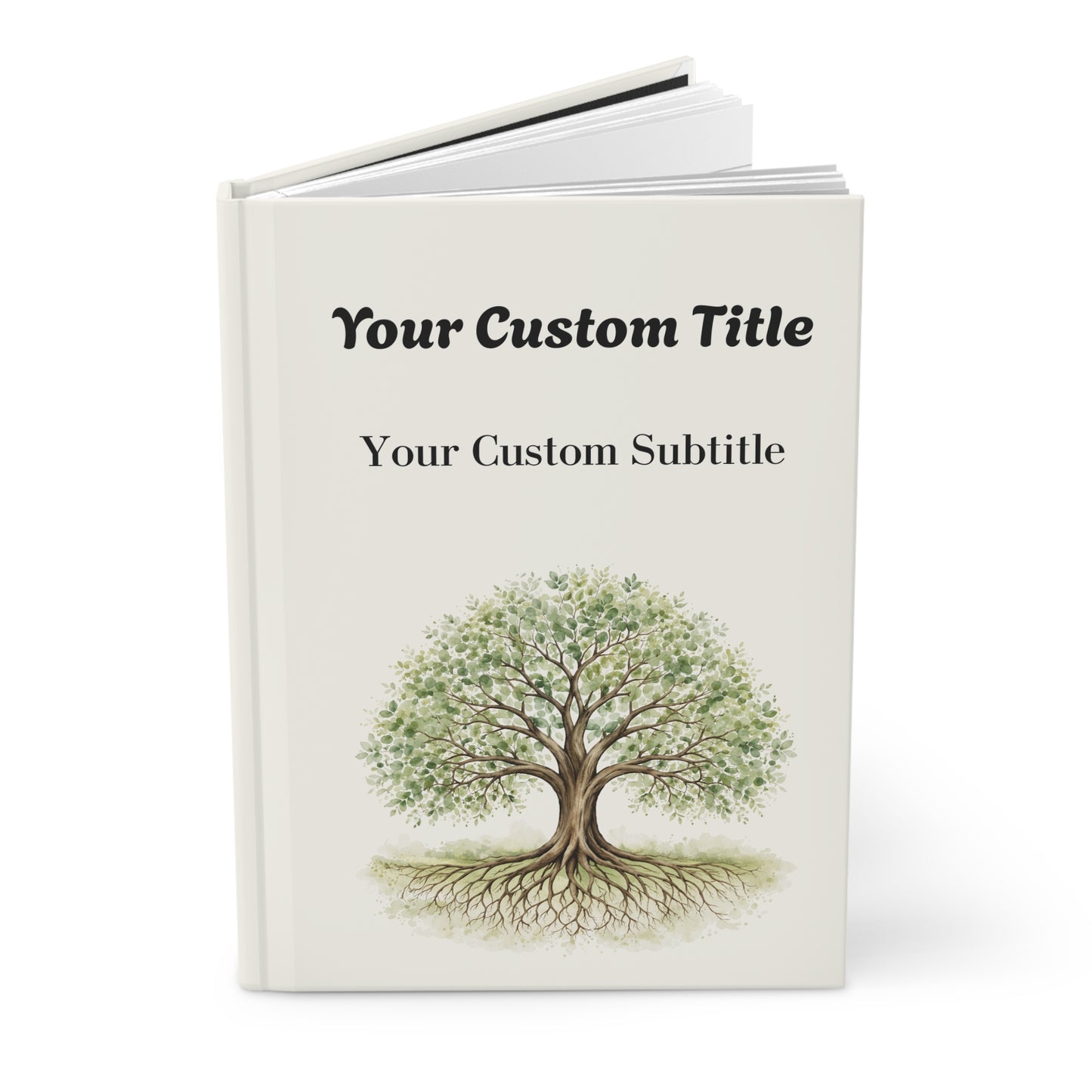 Custom Tree of Life Guest Book with with Blank Lined Pages, 5" × 7"