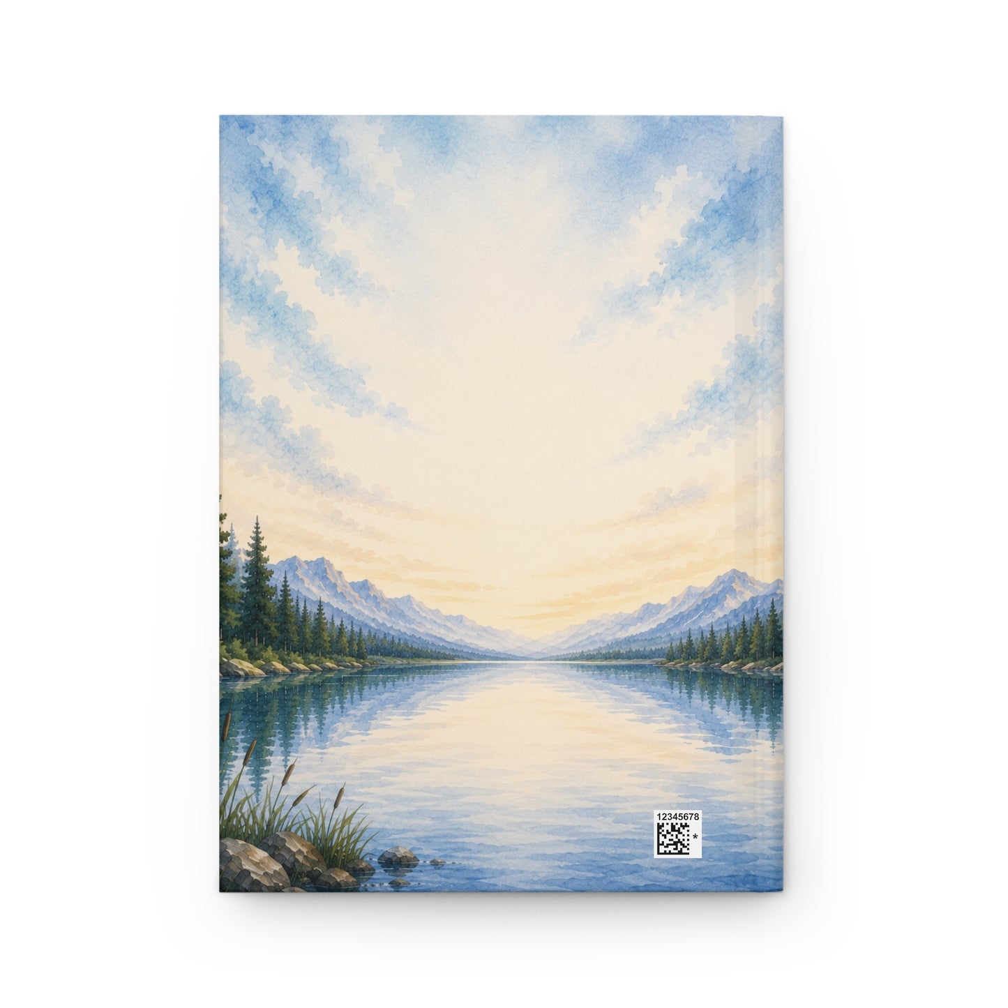Fishing Wedding Guest Book with Blank Lined Pages, 5" × 7"