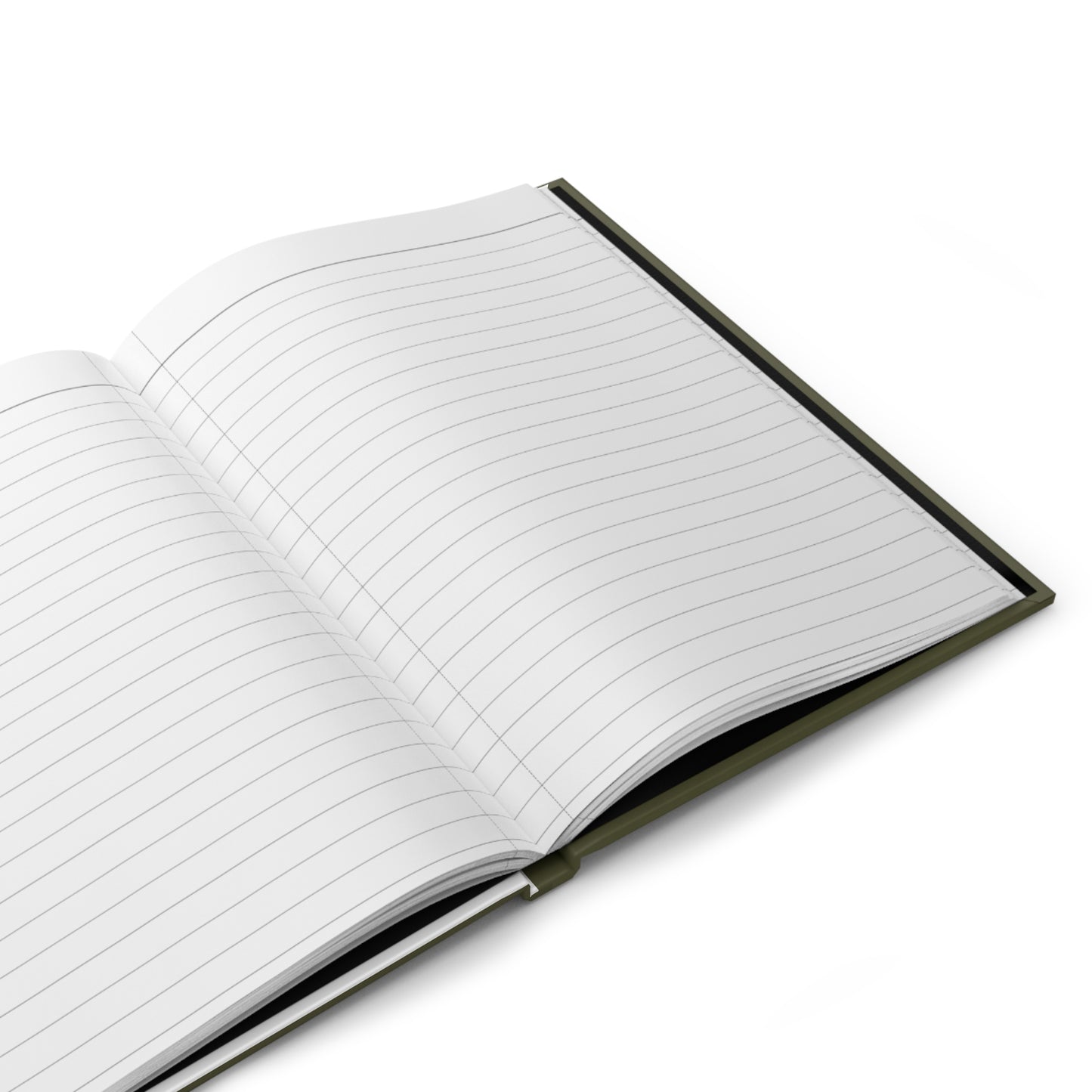 Olive Green Bridal Shower Guest Book with Blank Lined Pages, 5" × 7"