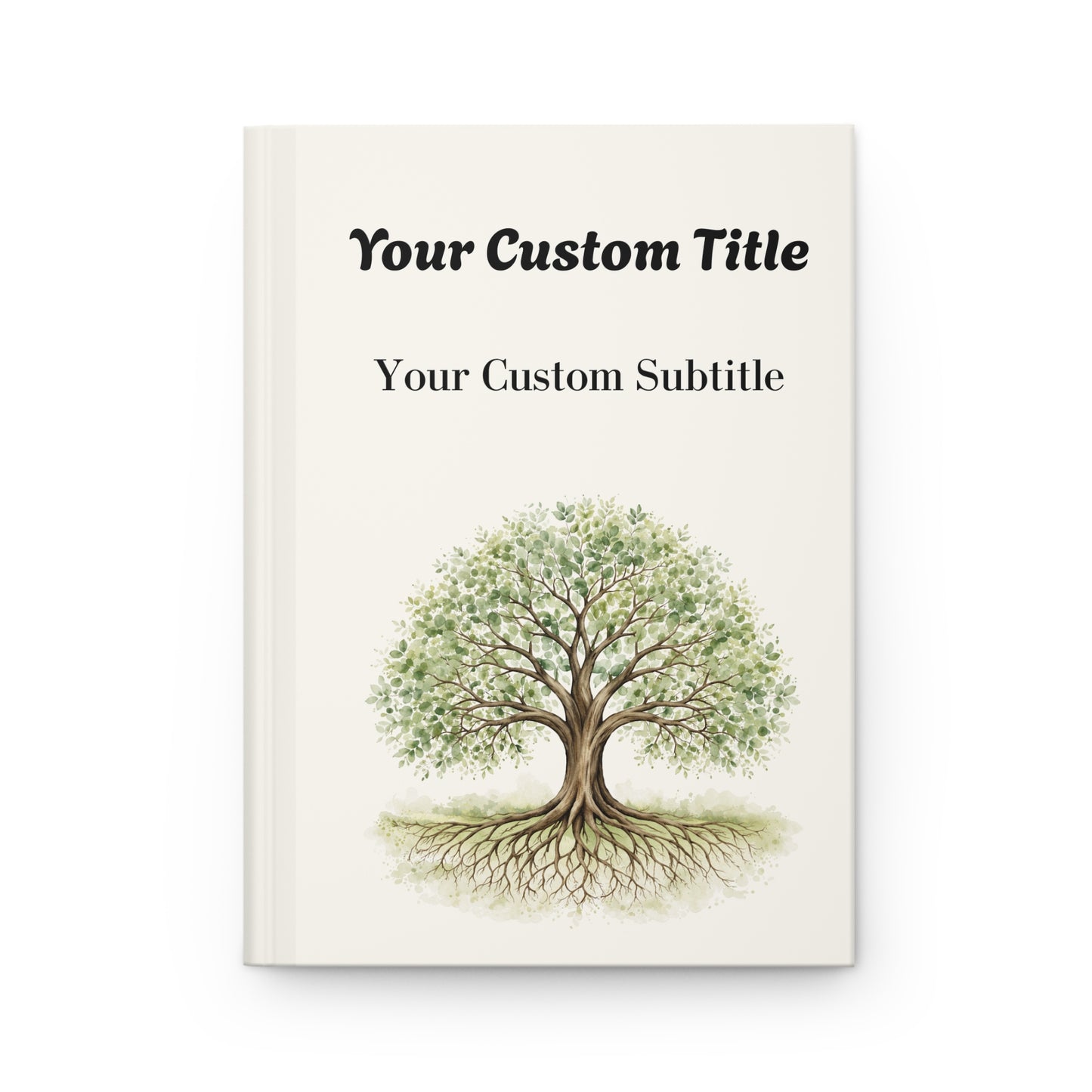 Custom Tree of Life Guest Book with with Blank Lined Pages, 5" × 7"