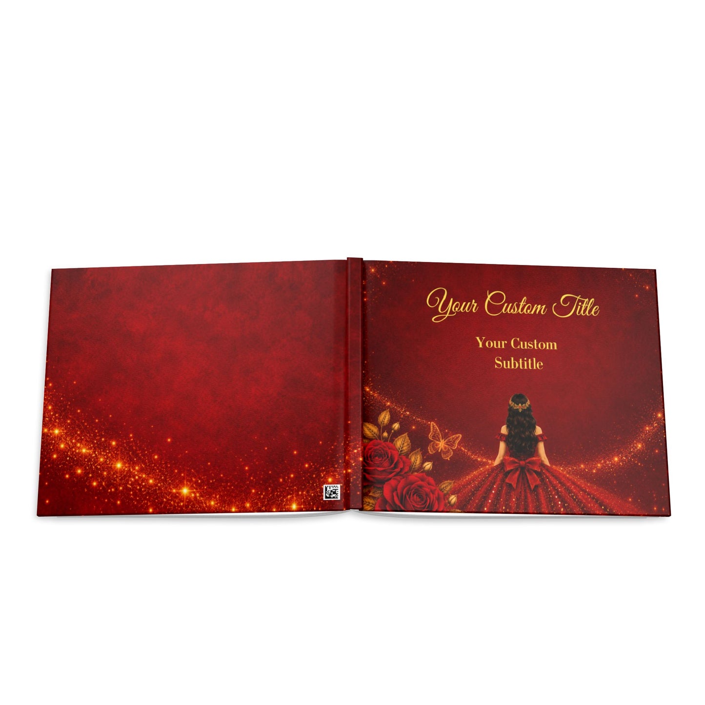 Custom Quinceanera Photo Book 11" × 8.5"with Blank White Pages, 11" x 8.5