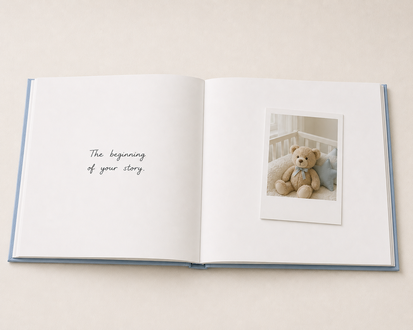 Custom Under the Sea Photo Album with Blank White Pages, 11" x 8.5