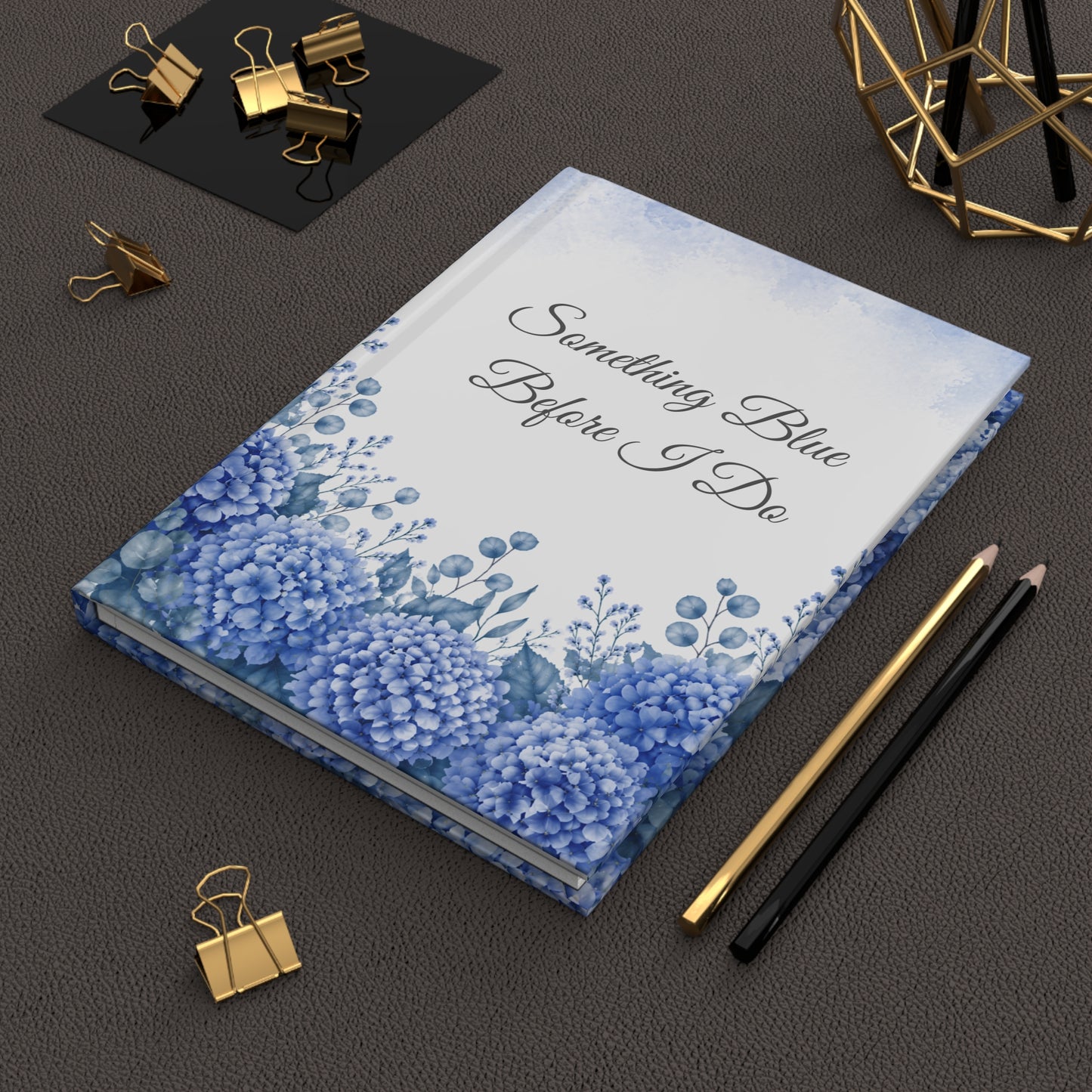 Something Blue Before I Do Bridal Shower Guest Book with Blank Lined Pages, 5" × 7"