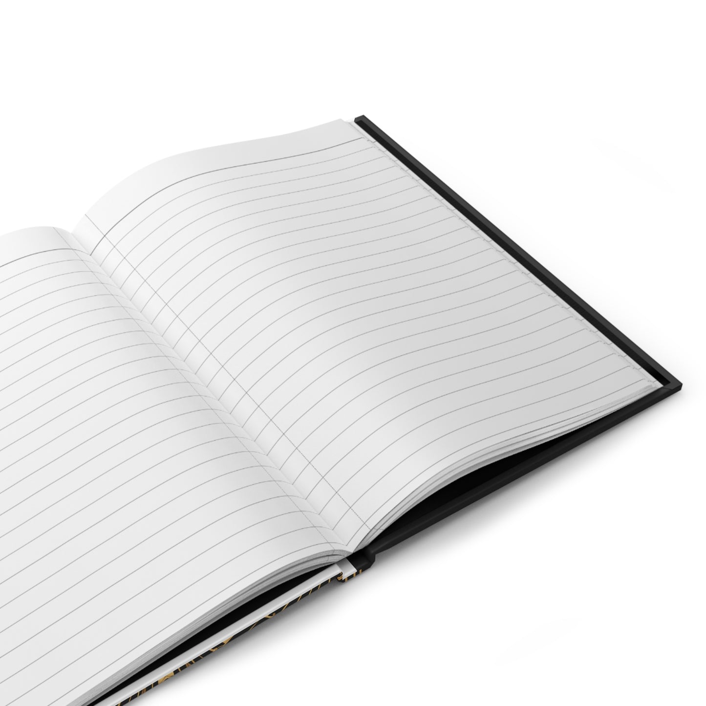 Custom Art Deco Guest Book with Blank Lined Pages, 5" × 7"