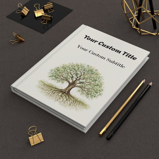 Custom Tree of Life Guest Book with with Blank Lined Pages, 5" × 7"